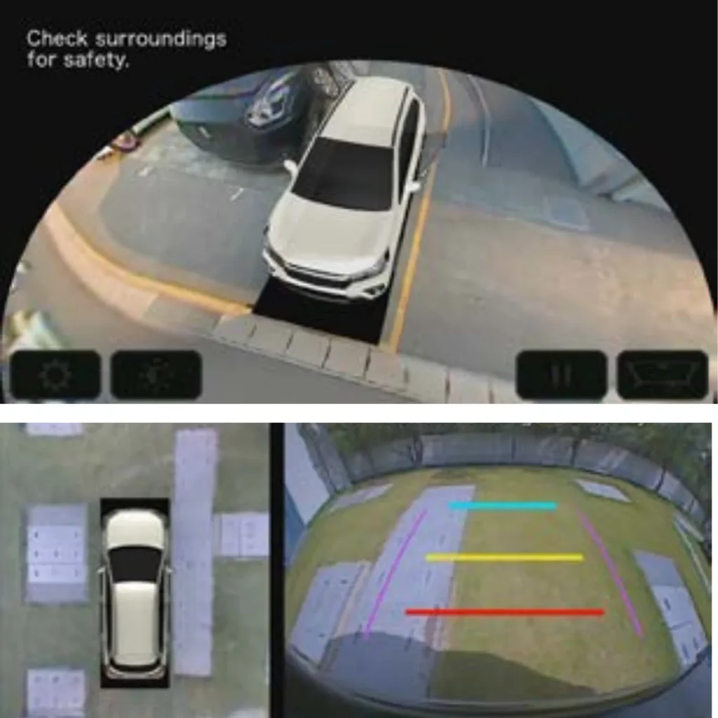 360 stupanjska kamera u SUZUKI S-CROSSU za pregled vozila iz svih kutova